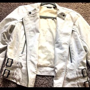 White leather jacket